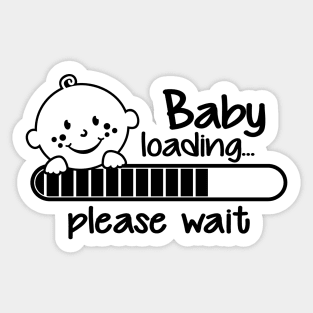 Baby loading... please wait Sticker